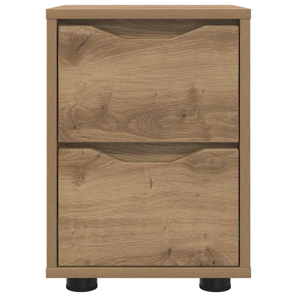 Nachtkastjes 2 pcs Artisan Eiken 30,5 x 30 x 43 cm Bewerkt hout