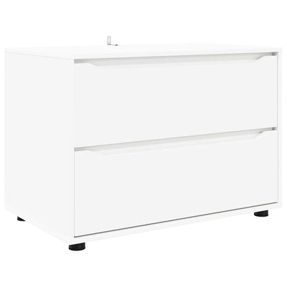 Opbergkast Wit 80 x 48 x 57 cm Bewerkt hout