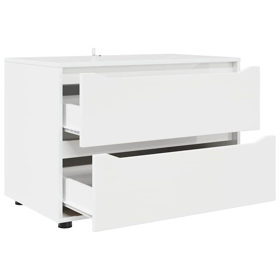 Opbergkast Wit 80 x 48 x 57 cm Bewerkt hout