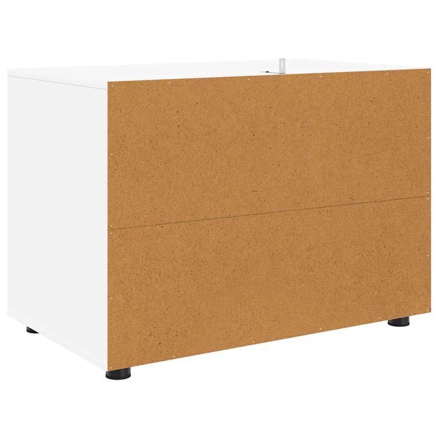 Opbergkast Wit 80 x 48 x 57 cm Bewerkt hout