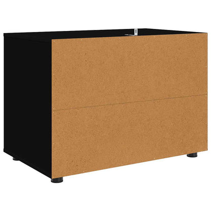 Opbergkast Zwart 80 x 48 x 57 cm Bewerkt hout
