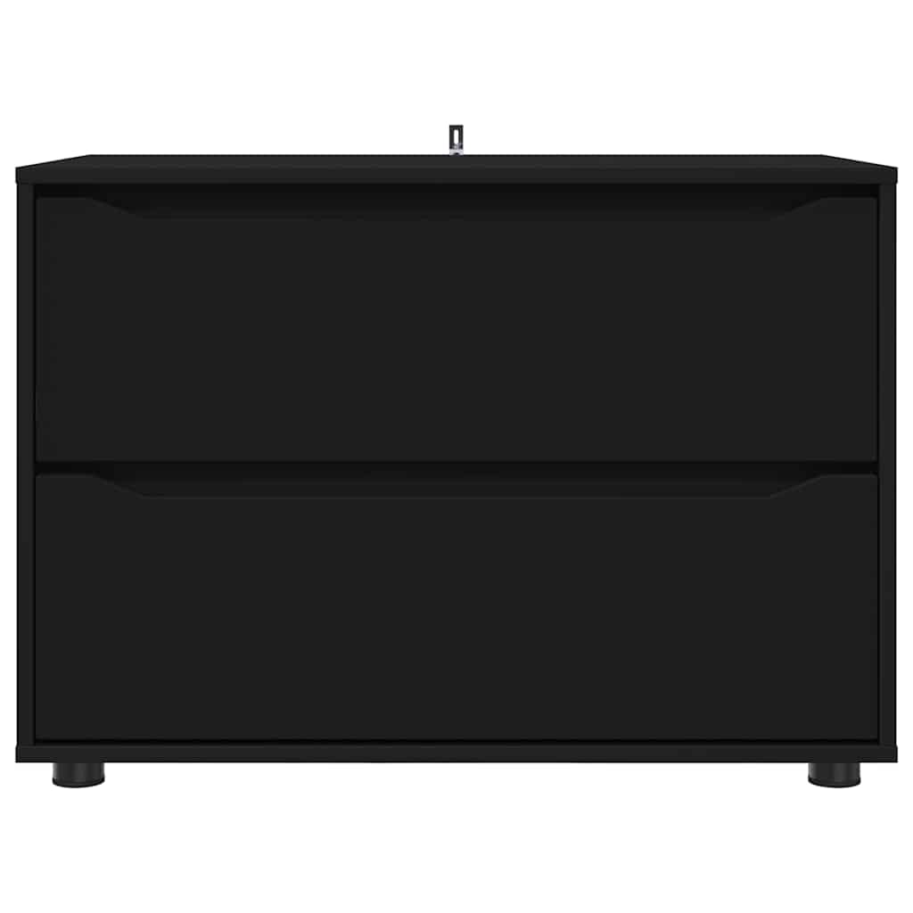 Opbergkast Zwart 80 x 48 x 57 cm Bewerkt hout