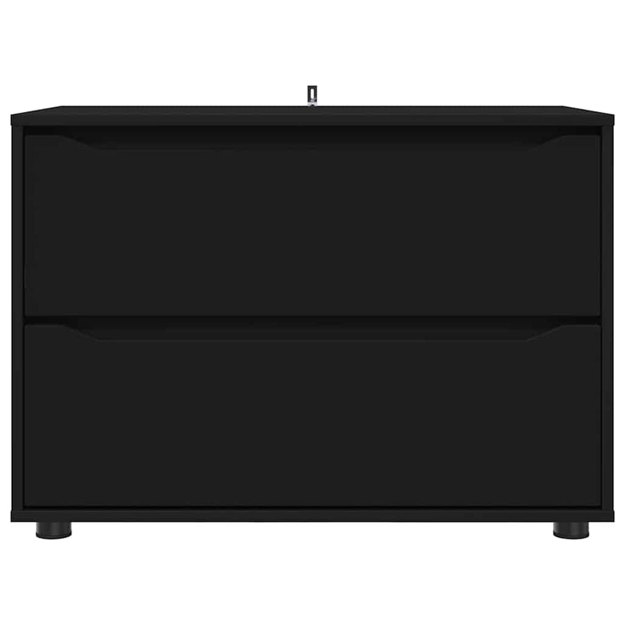 Opbergkast Zwart 80 x 48 x 57 cm Bewerkt hout