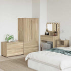 Opbergkast 80x48x57 cm Sonoma eiken bewerkt hout