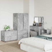 Opbergkast Beton Grijs 80 x 48 x 57 cm Bewerkt hout