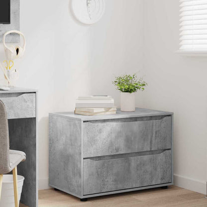 Opbergkast Beton Grijs 80 x 48 x 57 cm Bewerkt hout