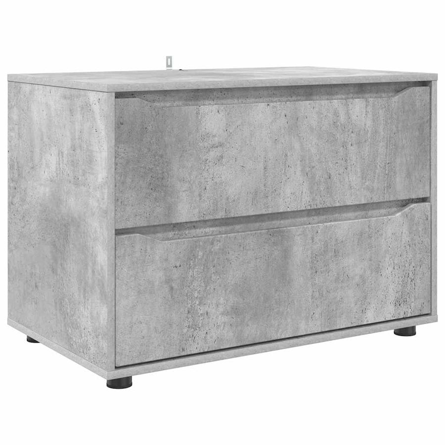 Opbergkast Beton Grijs 80 x 48 x 57 cm Bewerkt hout
