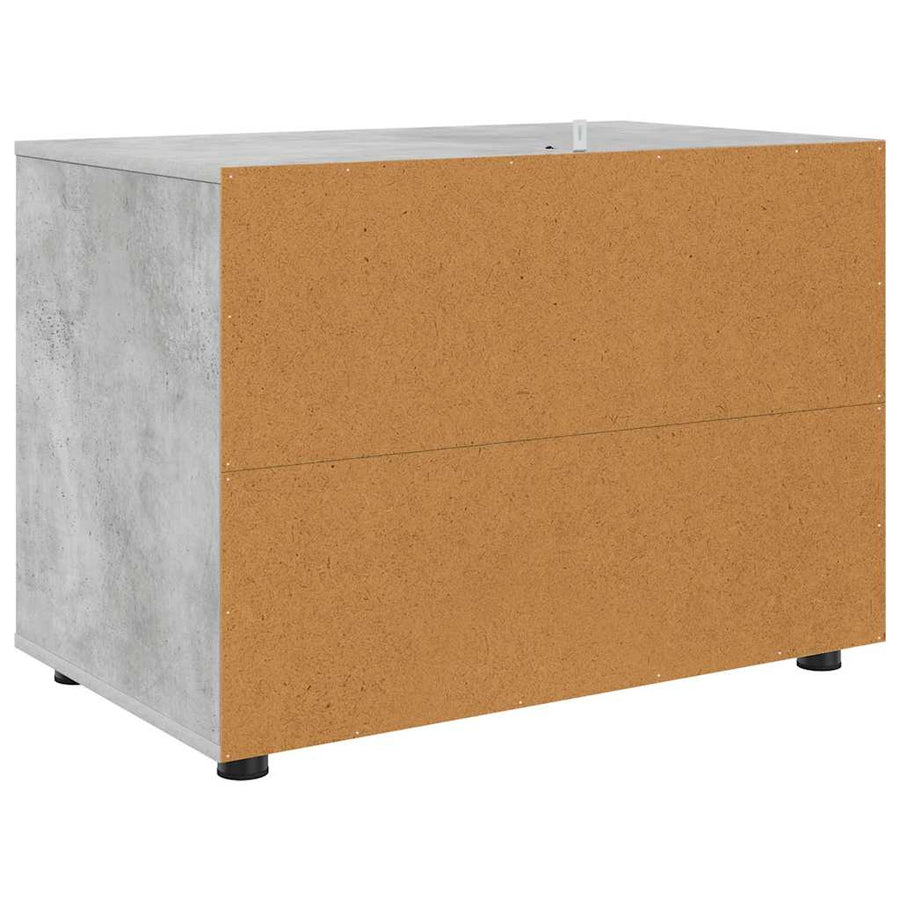 Opbergkast Beton Grijs 80 x 48 x 57 cm Bewerkt hout