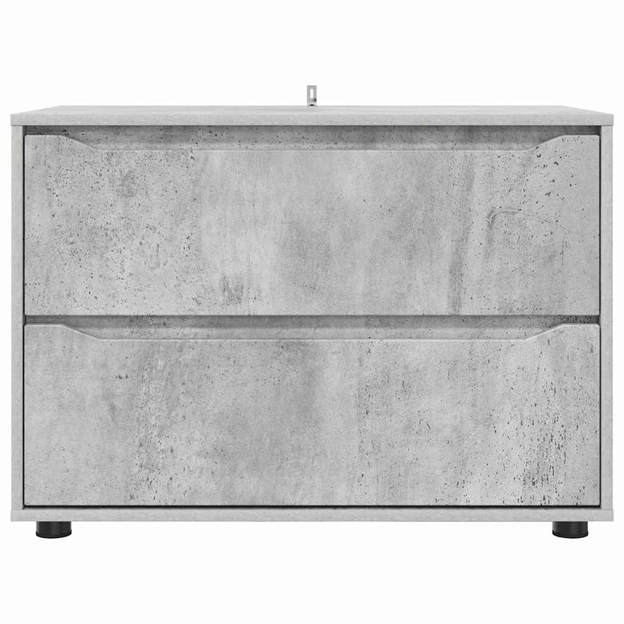 Opbergkast Beton Grijs 80 x 48 x 57 cm Bewerkt hout