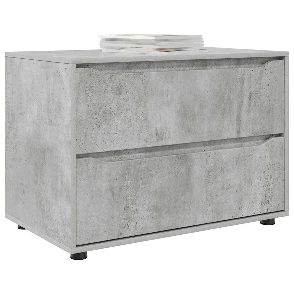 Opbergkast Beton Grijs 80 x 48 x 57 cm Bewerkt hout