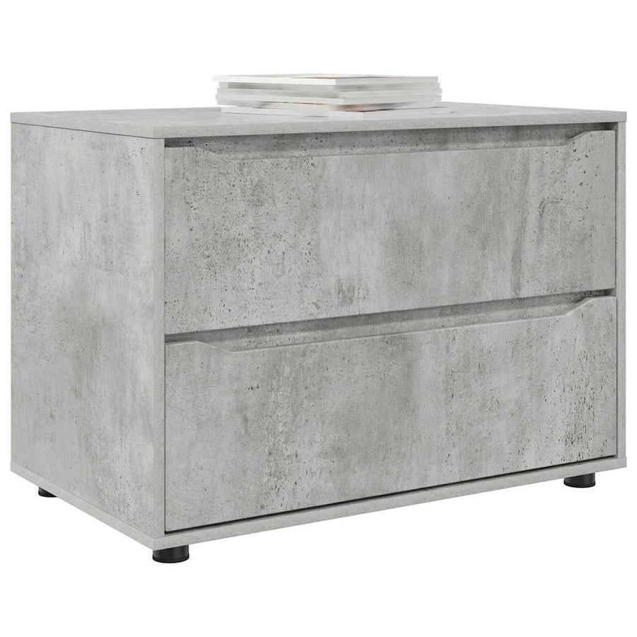 Opbergkast Beton Grijs 80 x 48 x 57 cm Bewerkt hout