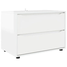 Opbergkast Hoogglans wit 80 x 48 x 57 cm Bewerkt hout