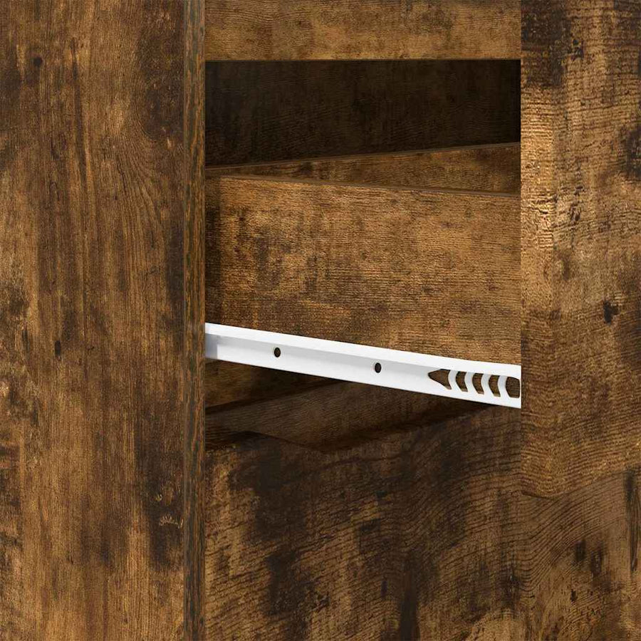 Opbergkast Gerookt eiken 80 x 48 x 57 cm Bewerkt hout