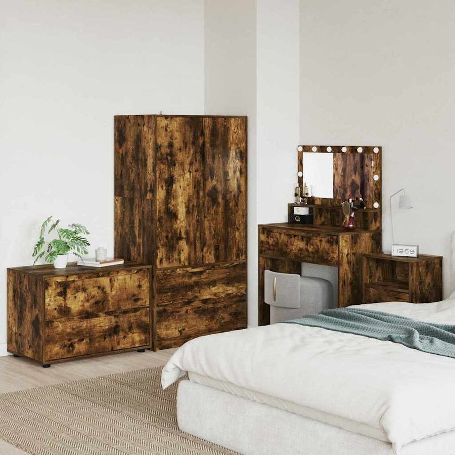 Opbergkast Gerookt eiken 80 x 48 x 57 cm Bewerkt hout