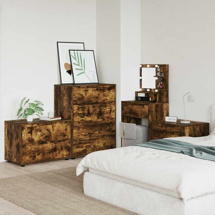 Opbergkast Gerookt eiken 80 x 48 x 57 cm Bewerkt hout