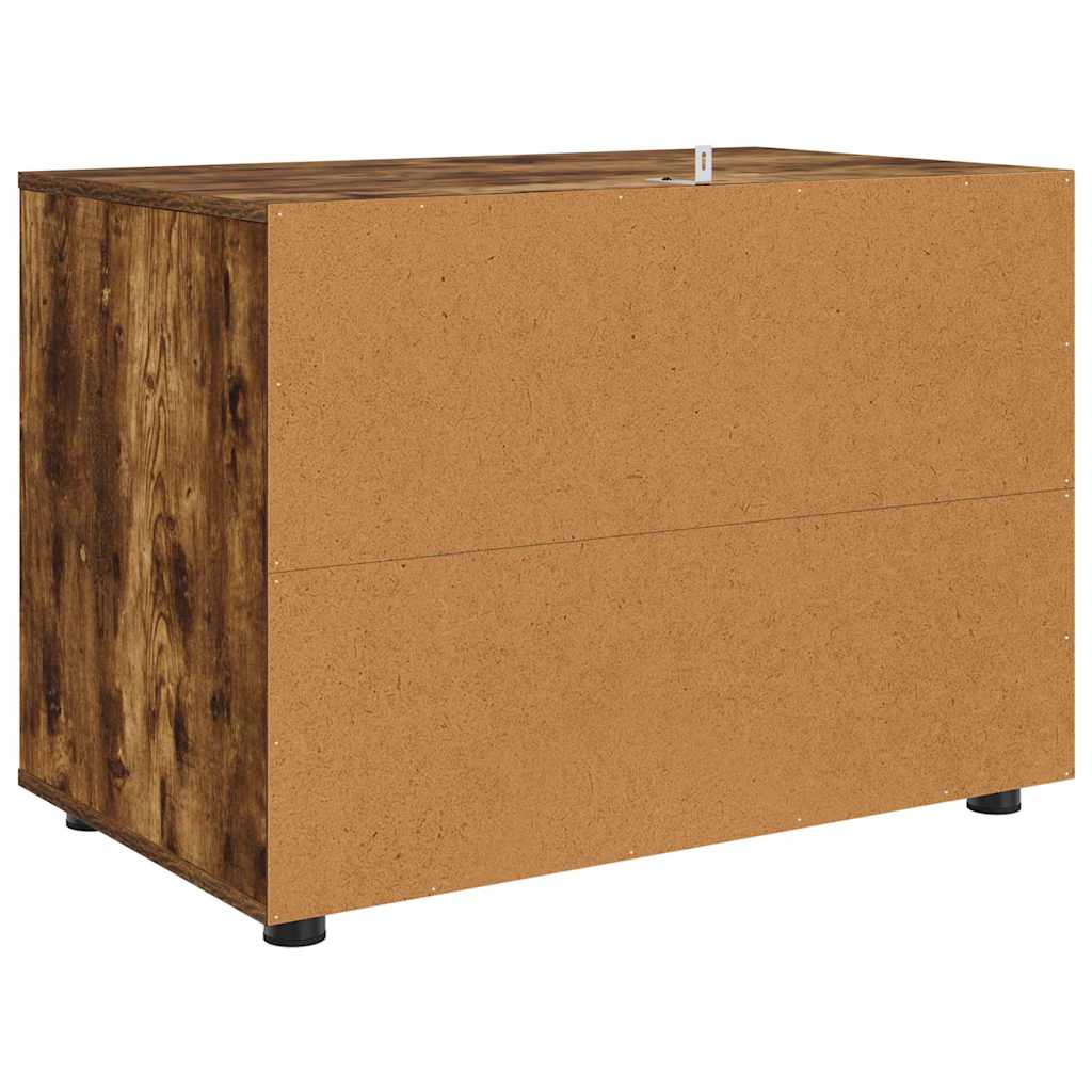 Opbergkast Gerookt eiken 80 x 48 x 57 cm Bewerkt hout