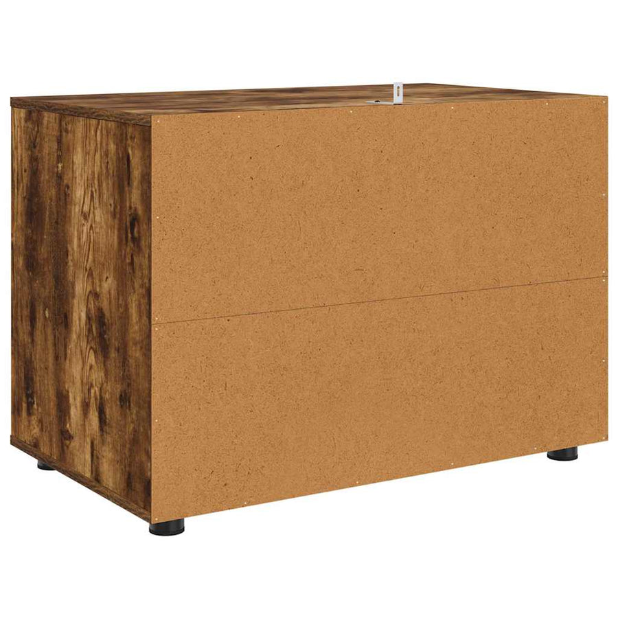 Opbergkast Gerookt eiken 80 x 48 x 57 cm Bewerkt hout