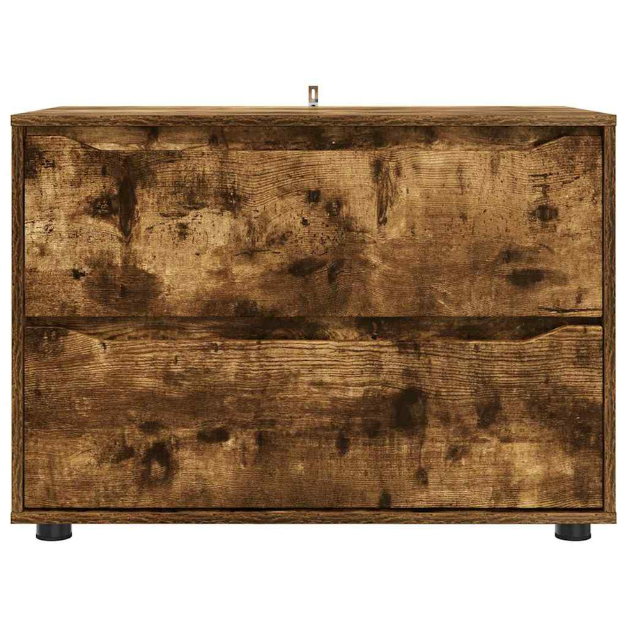 Opbergkast Gerookt eiken 80 x 48 x 57 cm Bewerkt hout