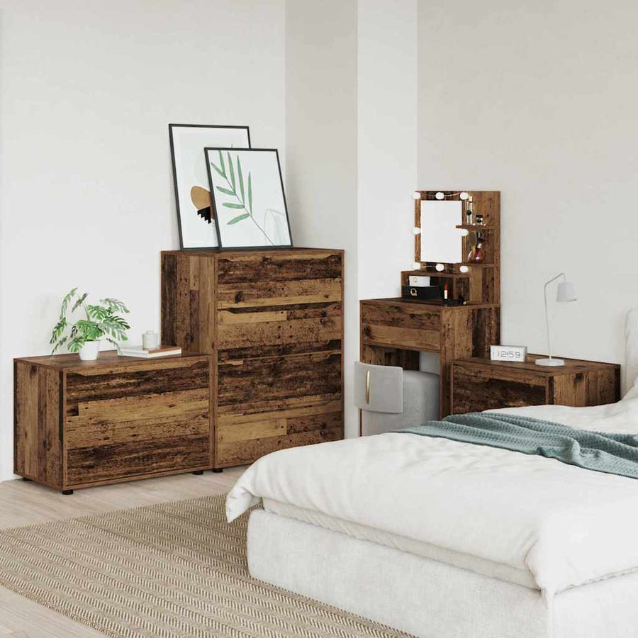 Opbergkast Oud Hout 80 x 48 x 57 cm Bewerkt hout