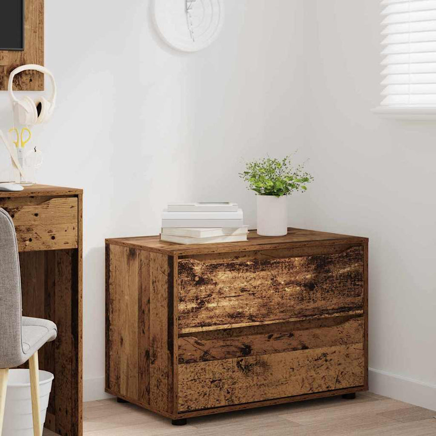 Opbergkast Oud Hout 80 x 48 x 57 cm Bewerkt hout