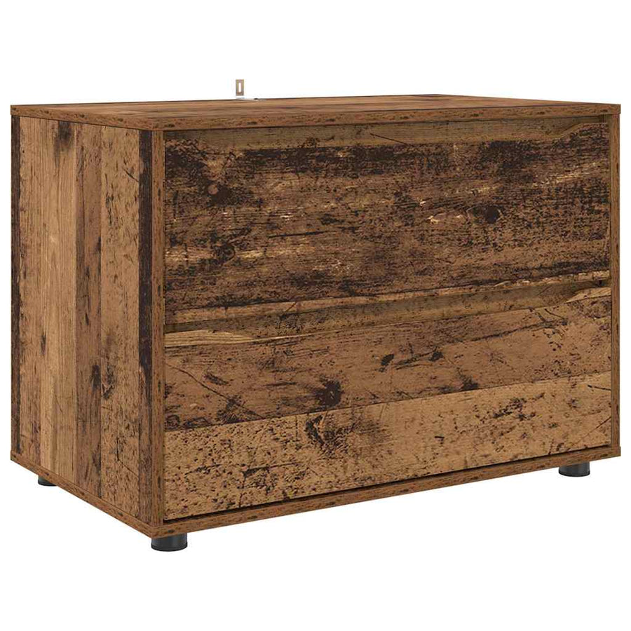 Opbergkast Oud Hout 80 x 48 x 57 cm Bewerkt hout