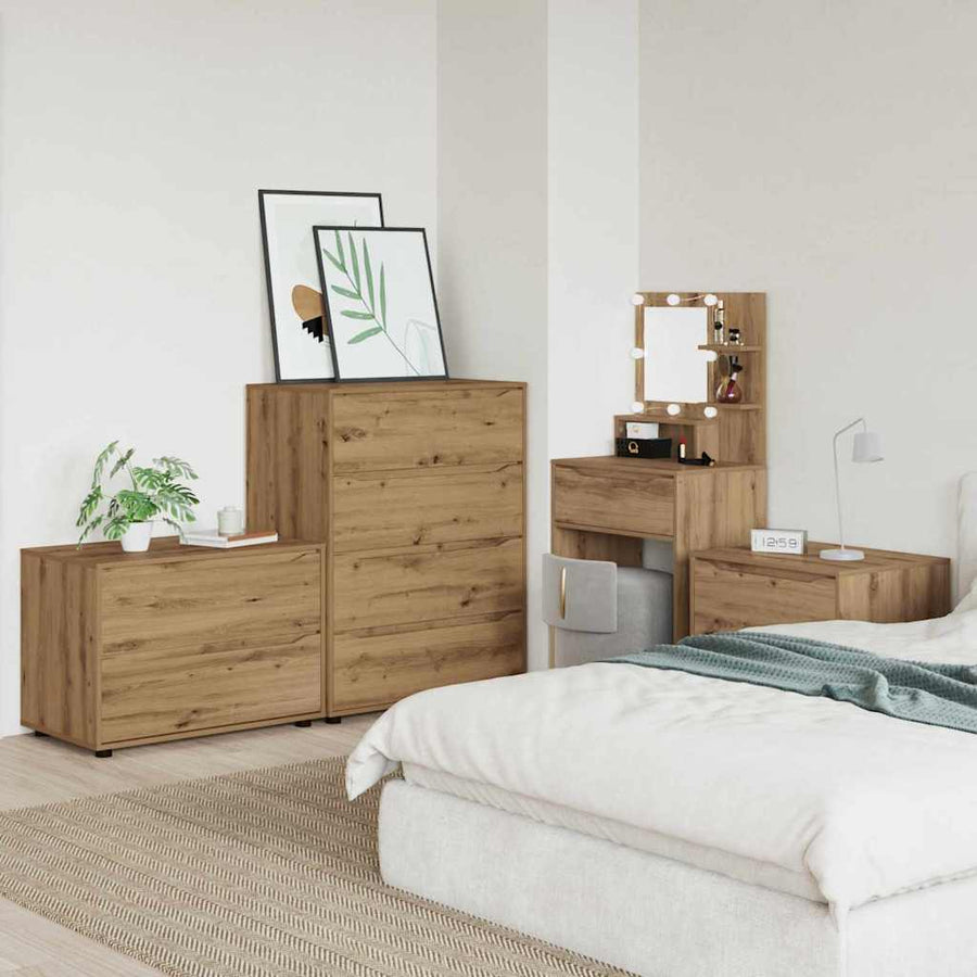 Opbergkast Artisan Eiken 80 x 48 x 57 cm Bewerkt hout