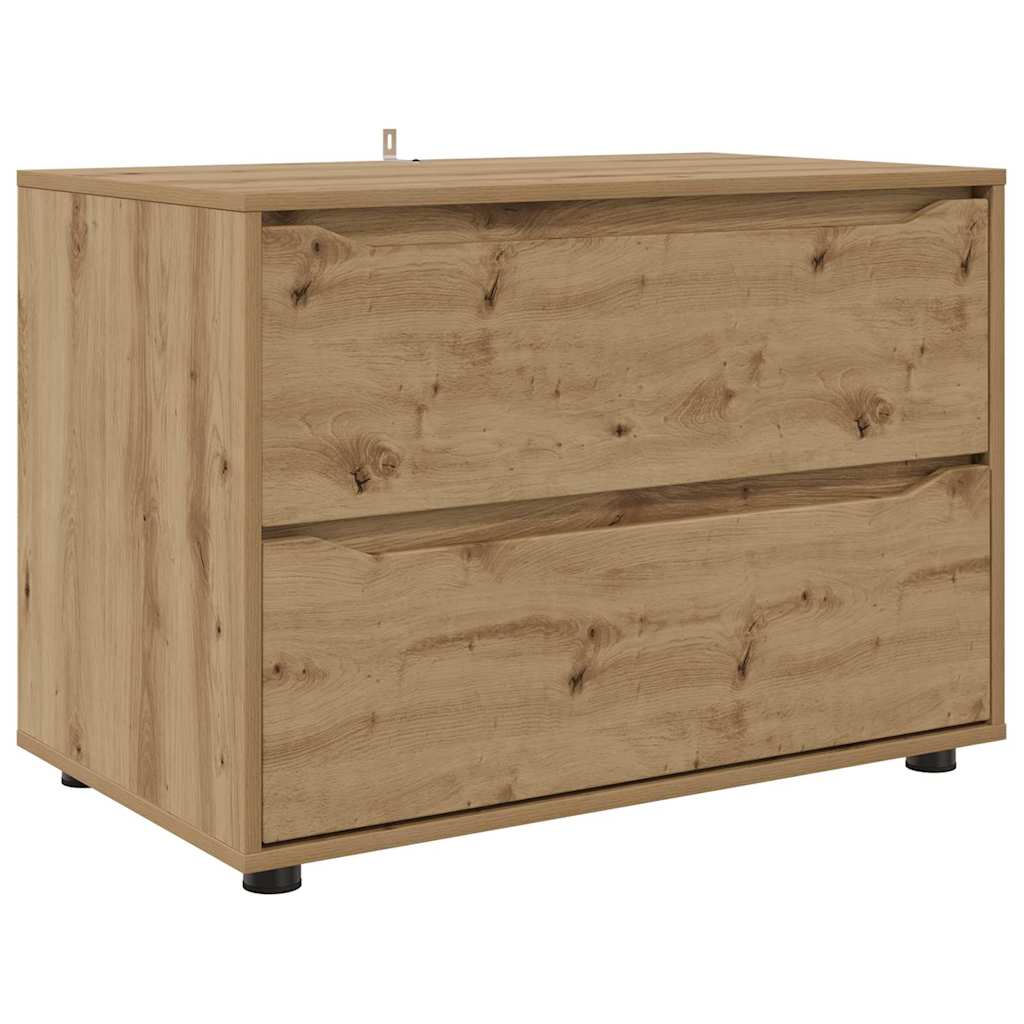 Opbergkast Artisan Eiken 80 x 48 x 57 cm Bewerkt hout