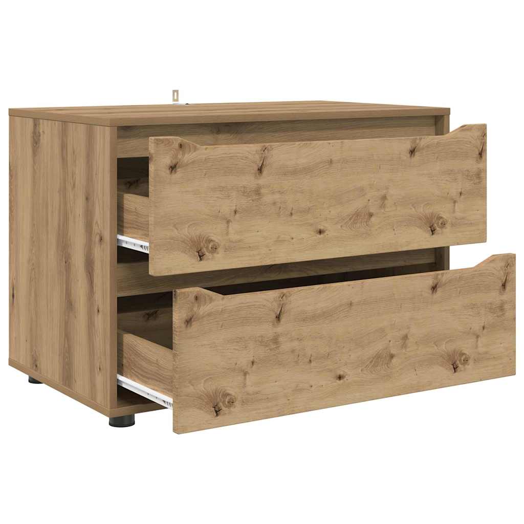 Opbergkast Artisan Eiken 80 x 48 x 57 cm Bewerkt hout