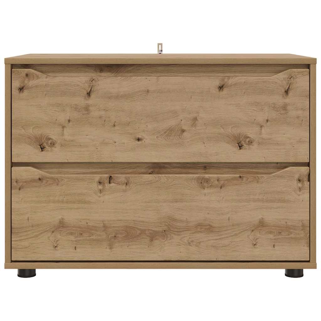 Opbergkast Artisan Eiken 80 x 48 x 57 cm Bewerkt hout