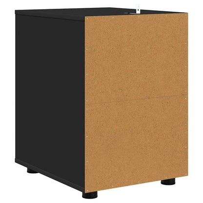 Opbergkast Zwart 40 x 48 x 57 cm Bewerkt hout