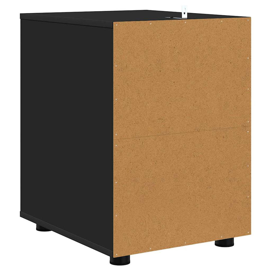Opbergkast Zwart 40 x 48 x 57 cm Bewerkt hout
