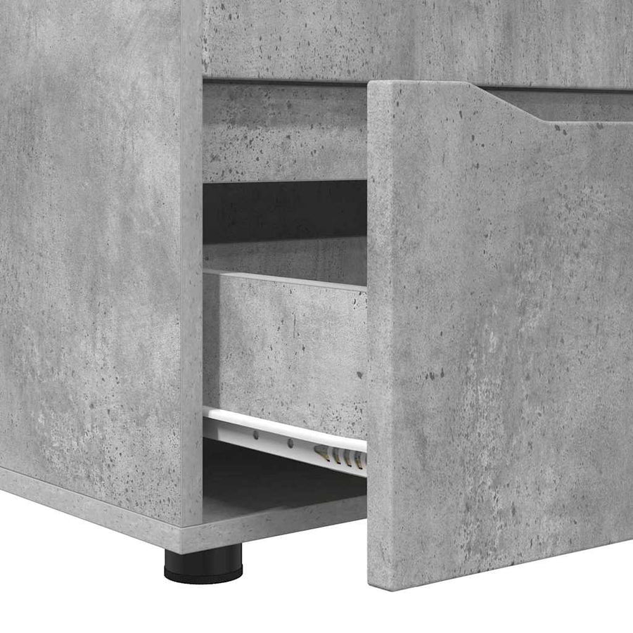 Opbergkast Beton Grijs 40 x 48 x 57 cm Bewerkt hout