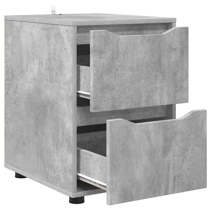 Opbergkast Beton Grijs 40 x 48 x 57 cm Bewerkt hout