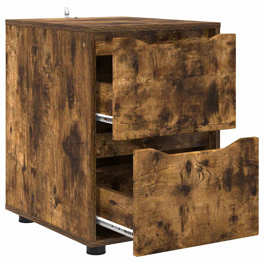 Opbergkast Gerookt eiken 40 x 48 x 57 cm Bewerkt hout
