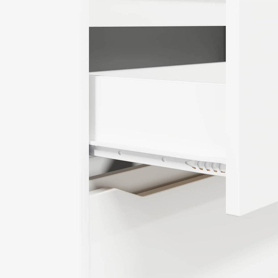 Opbergkast Wit 80 x 31 x 81 cm Bewerkt hout