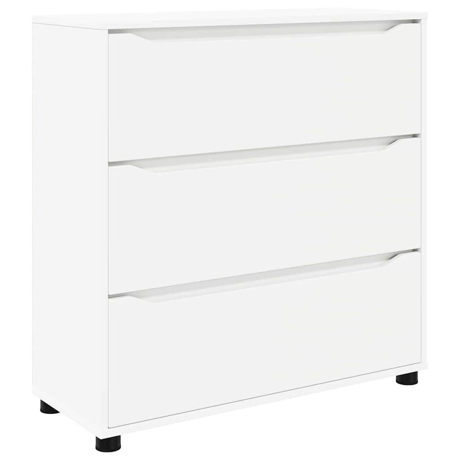 Opbergkast Wit 80 x 31 x 81 cm Bewerkt hout