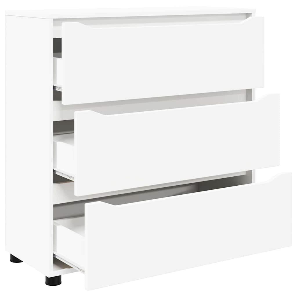 Opbergkast Wit 80 x 31 x 81 cm Bewerkt hout
