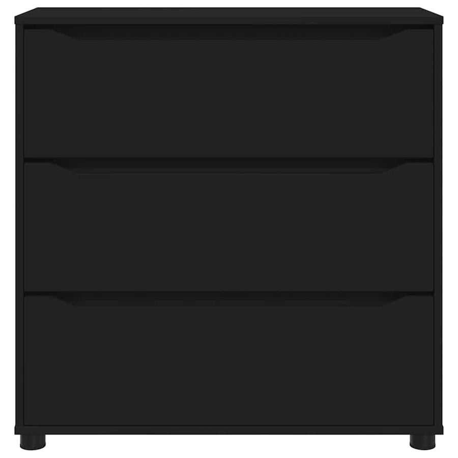 Opbergkast Zwart 80 x 31 x 81 cm Bewerkt hout