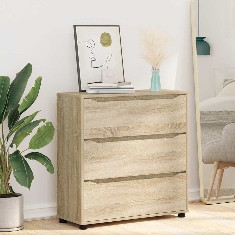 Opbergkast Sonoma Eiken 80 x 31 x 81 cm Bewerkt hout