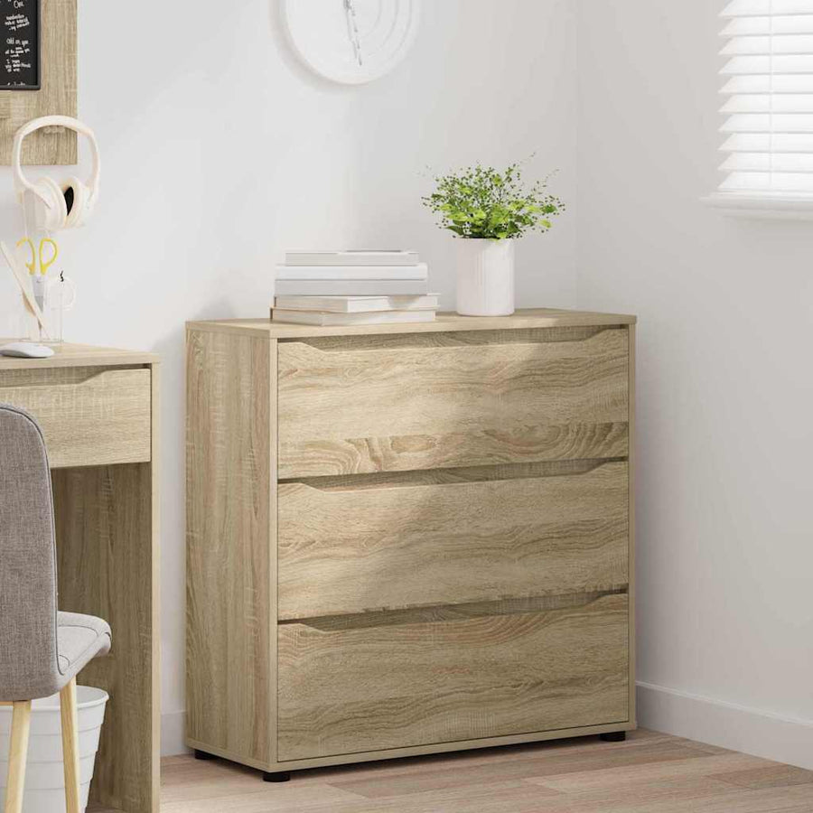 Opbergkast Sonoma Eiken 80 x 31 x 81 cm Bewerkt hout