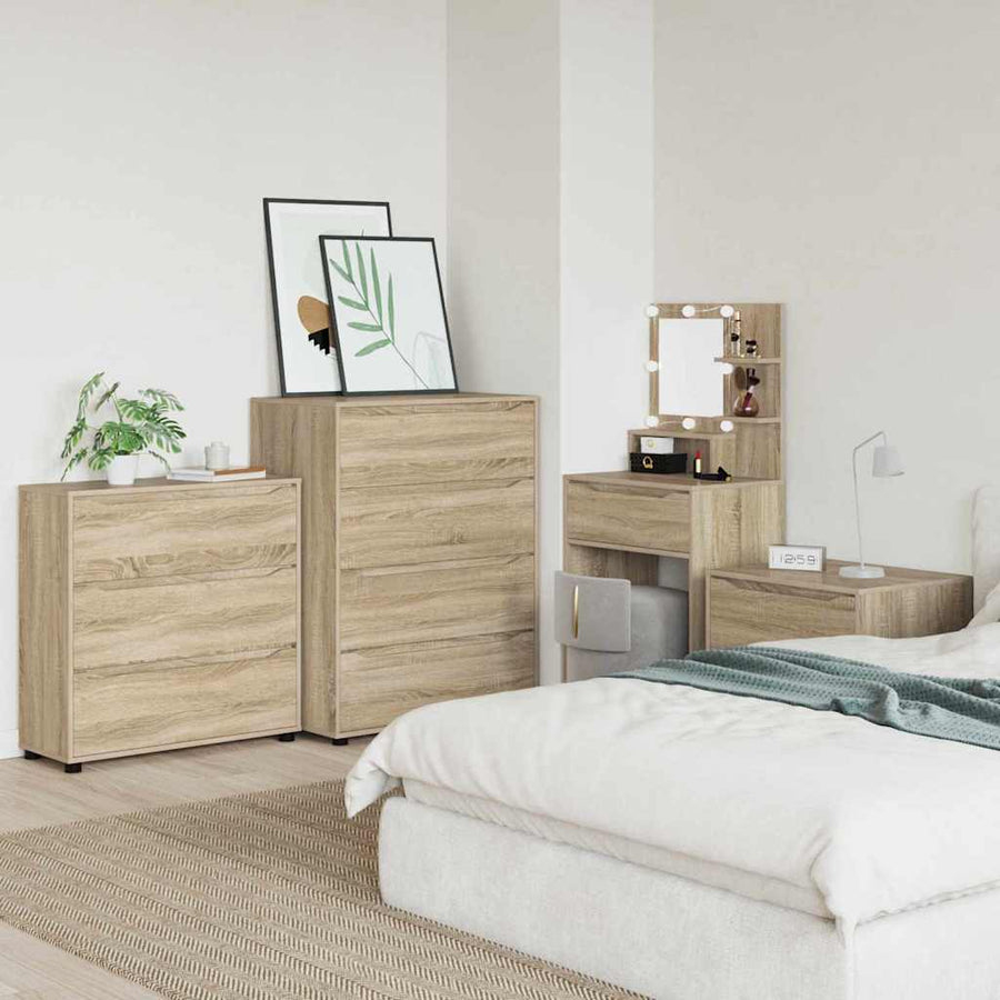 Opbergkast Sonoma Eiken 80 x 31 x 81 cm Bewerkt hout