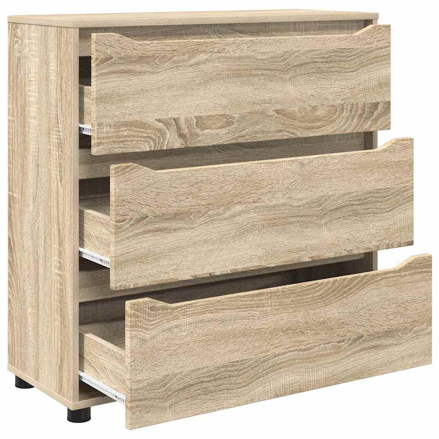 Opbergkast Sonoma Eiken 80 x 31 x 81 cm Bewerkt hout