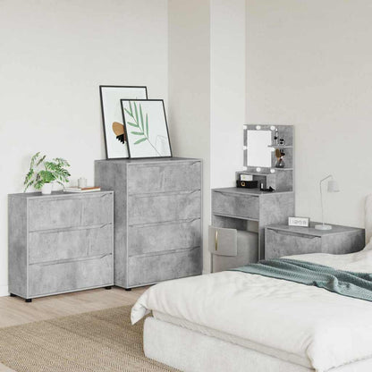 Opbergkast Beton Grijs 80 x 31 x 81 cm Bewerkt hout