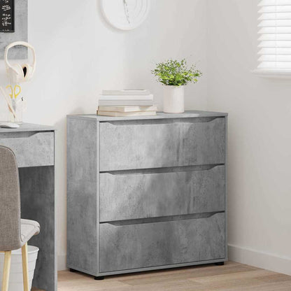 Opbergkast Beton Grijs 80 x 31 x 81 cm Bewerkt hout