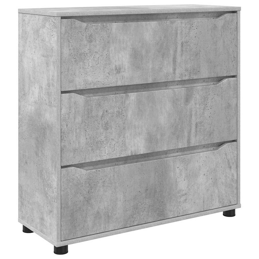 Opbergkast Beton Grijs 80 x 31 x 81 cm Bewerkt hout