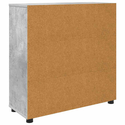 Opbergkast Beton Grijs 80 x 31 x 81 cm Bewerkt hout