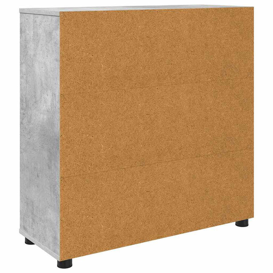 Opbergkast Beton Grijs 80 x 31 x 81 cm Bewerkt hout