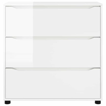 Opbergkast Hoogglans wit 80 x 31 x 81 cm Bewerkt hout