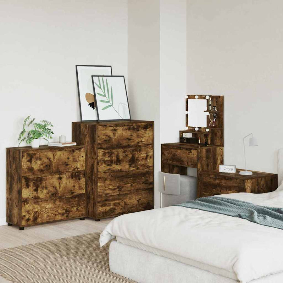 Opbergkast Gerookt eiken 80 x 31 x 81 cm Bewerkt hout