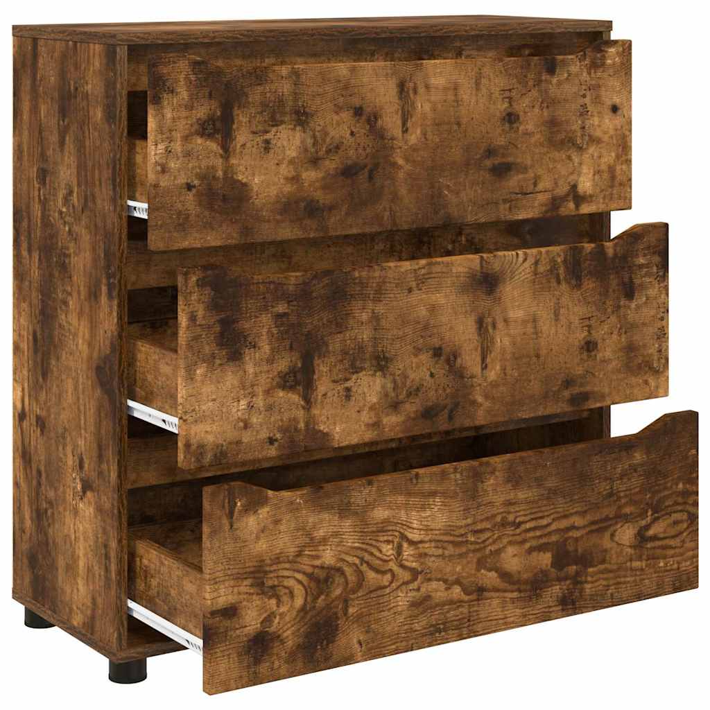 Opbergkast Gerookt eiken 80 x 31 x 81 cm Bewerkt hout
